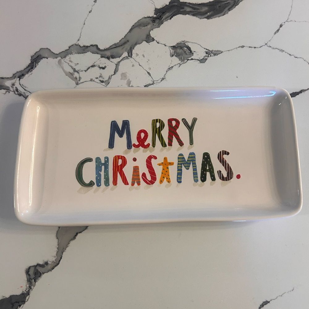 Merry Christmas platter